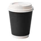 350ml Black Double Wall Paper Cup