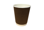250ml Premium Brown Ripple Wall Paper Cup