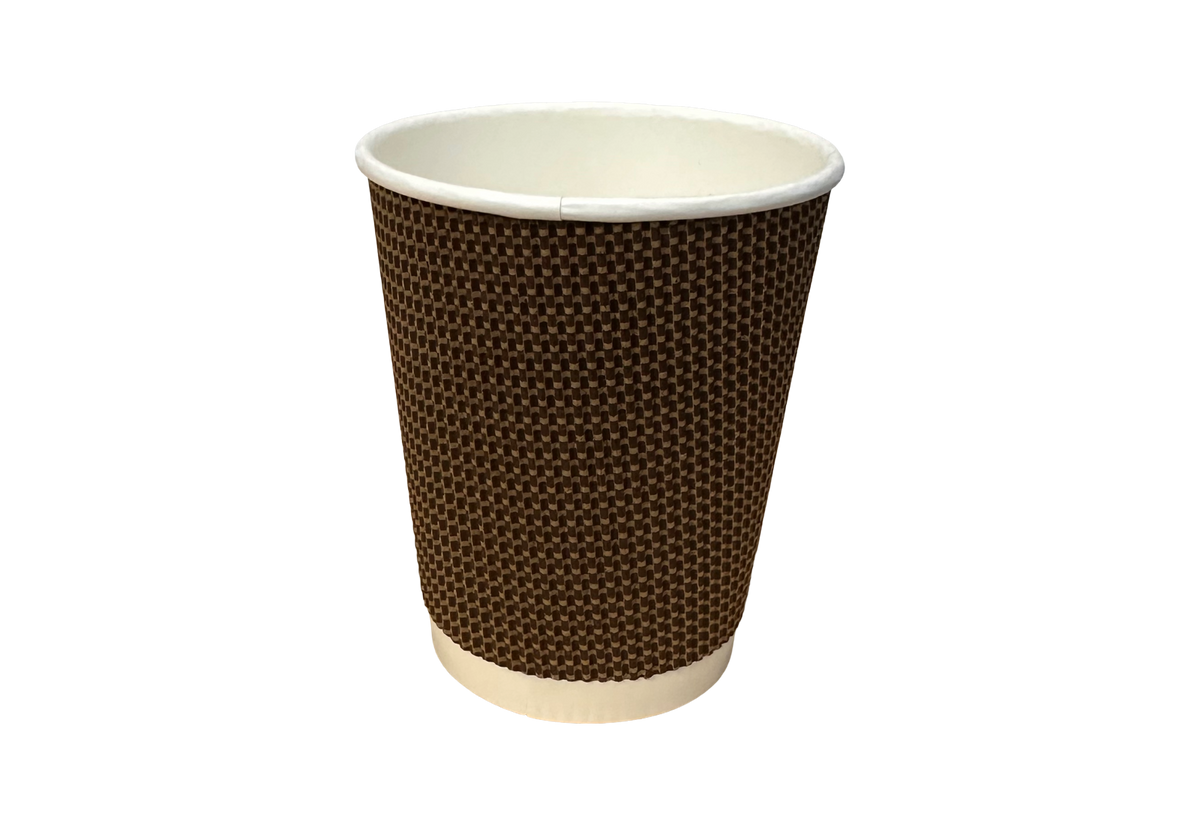 250ml Premium Brown Ripple Wall Paper Cup