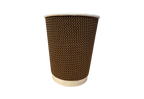 250ml Premium Brown Ripple Wall Paper Cup