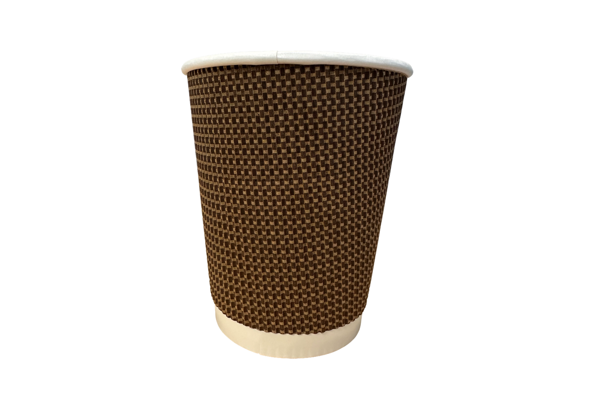 250ml Premium Brown Ripple Wall Paper Cup
