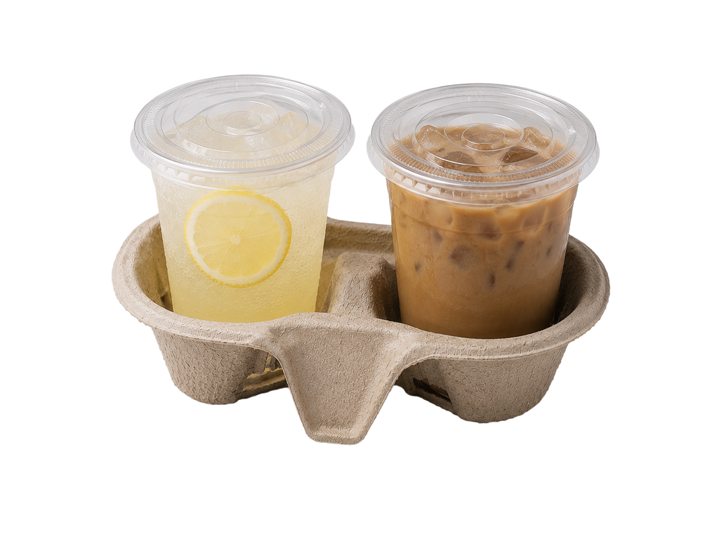 Biodegradable Fibre 2 Cup Carrier