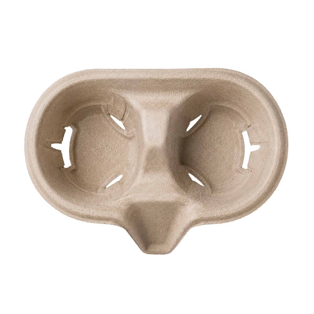 Biodegradable Fibre 2 Cup Carrier