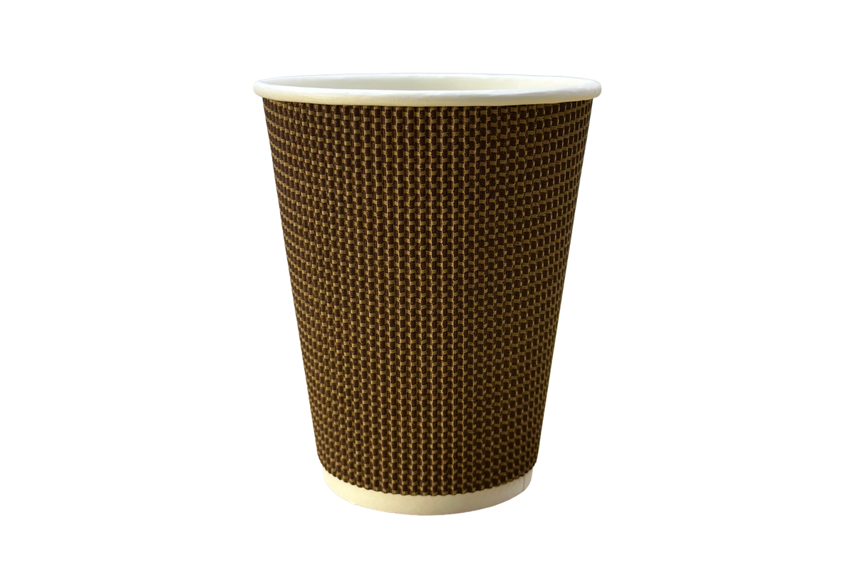 350ml Premium Brown Ripple Wall Paper Cup
