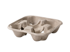 Biodegradable Fibre 4 Cup Carrier