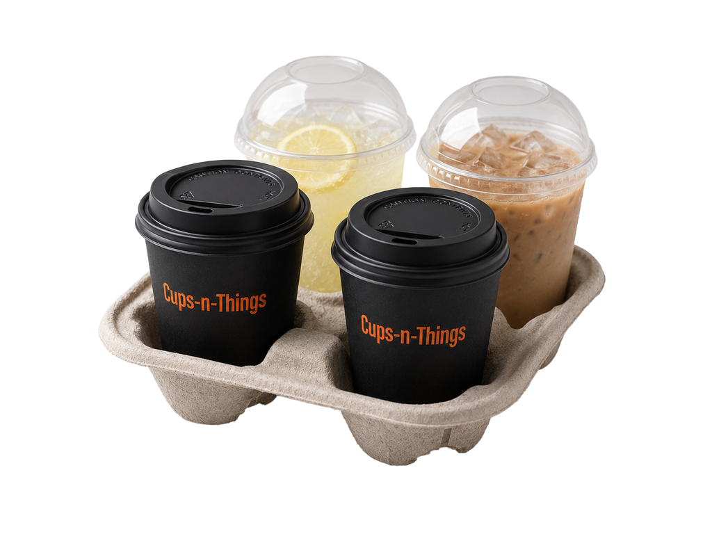 Biodegradable Fibre 4 Cup Carrier