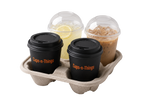 Biodegradable Fibre 4 Cup Carrier