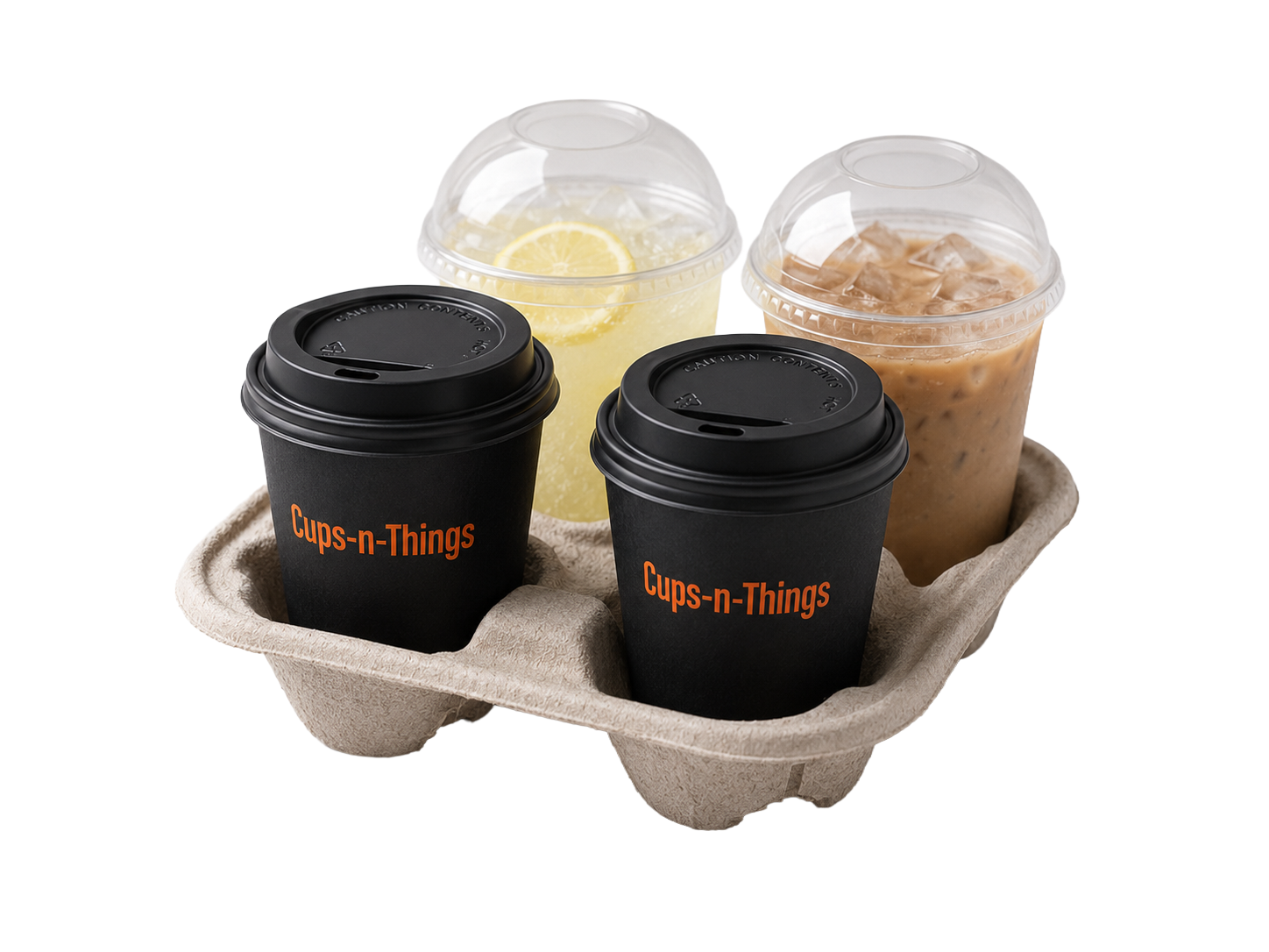 Biodegradable Fibre 4 Cup Carrier