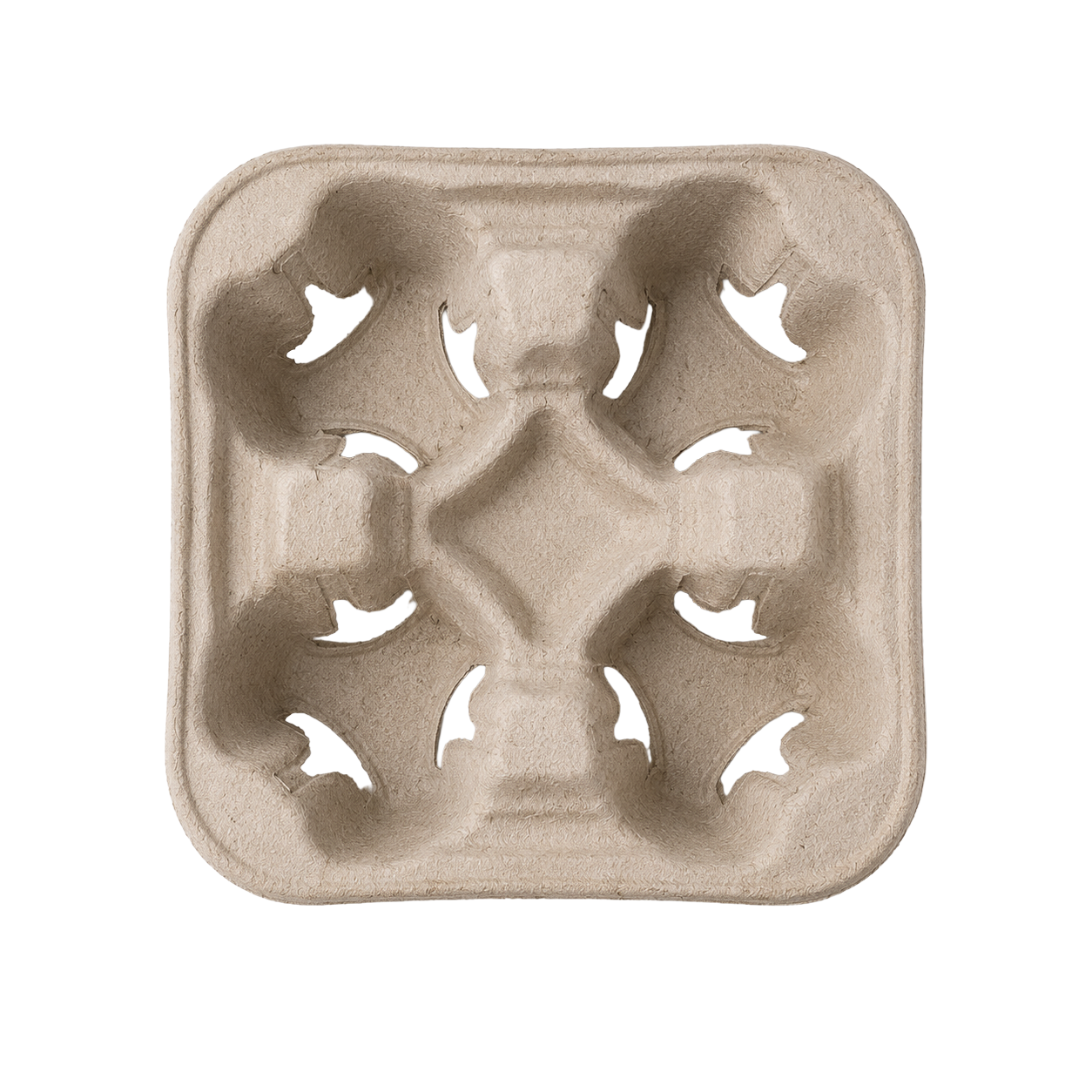 Biodegradable Fibre 4 Cup Carrier