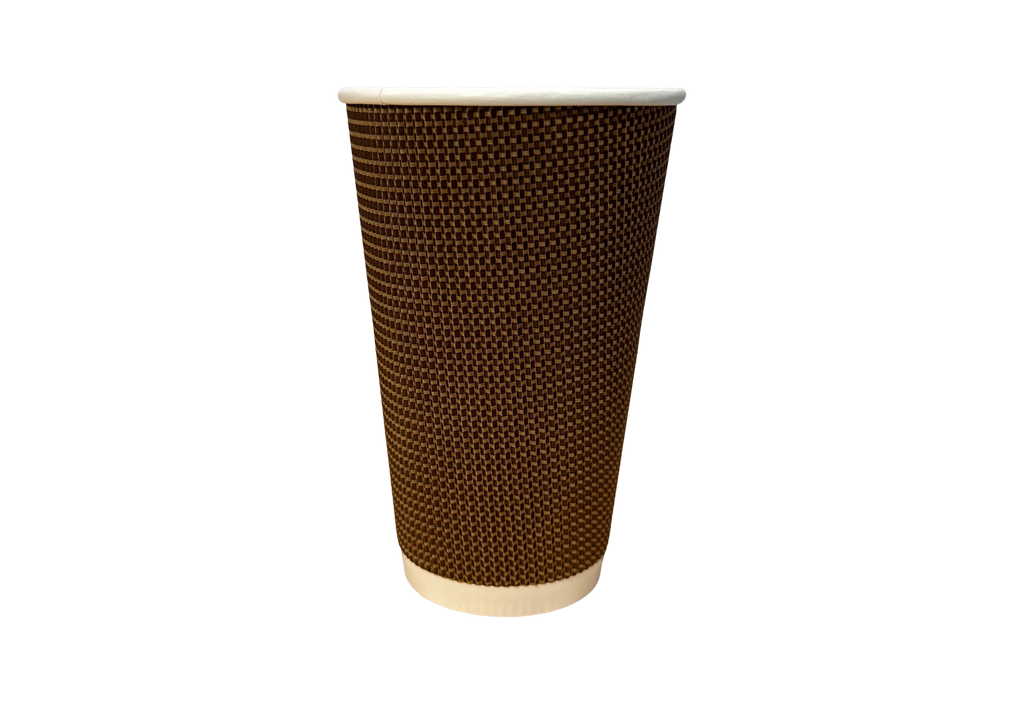 500ml Premium Brown Ripple Wall Paper Cup