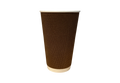 500ml Premium Brown Ripple Wall Paper Cup