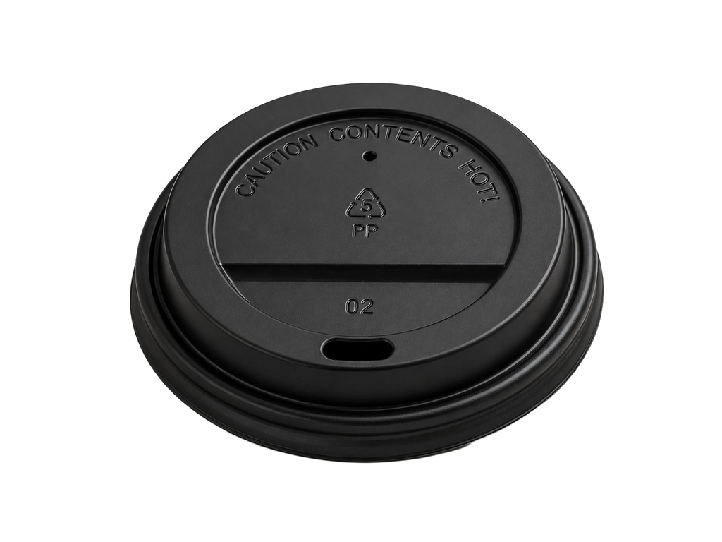 350/500ml Black Sip Lid - 90mm