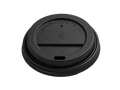 350/500ml Black Sip Lid - 90mm