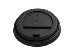 350/500ml Black Sip Lid - 90mm
