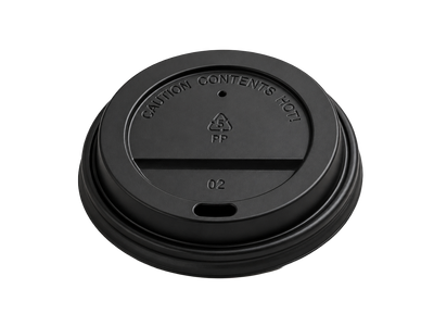 250ml Black Sip Lid - 80mm
