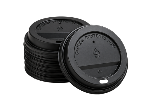 350/500ml Black Sip Lid - 90mm