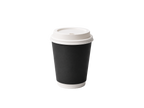 350ml Black Double Wall Paper Cup