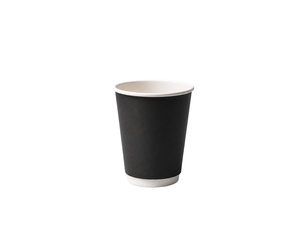 350ml Black Double Wall Paper Cup