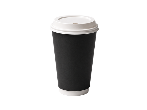 500ml Black Double Wall Paper Cup
