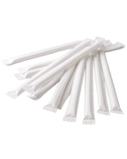 6mm Plastic Straws - Wrapped (1000)