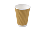 250ml Kraft Ripple Wall Paper Cup