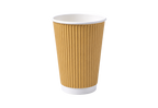 350ml Kraft Ripple Wall Paper Cup