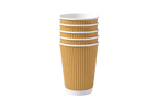 350ml Kraft Ripple Wall Paper Cup