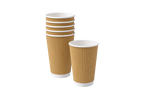 500ml Kraft Ripple Wall Paper Cup