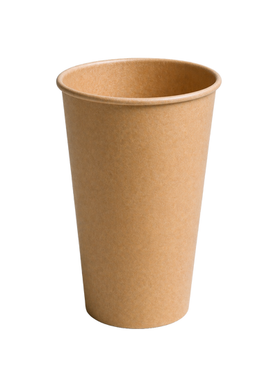 500ml Kraft Single Wall Paper Cup