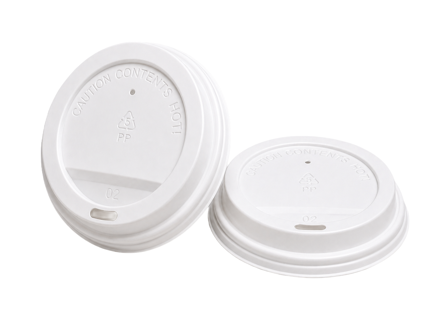 350/500ml White Sip Lid - 90mm