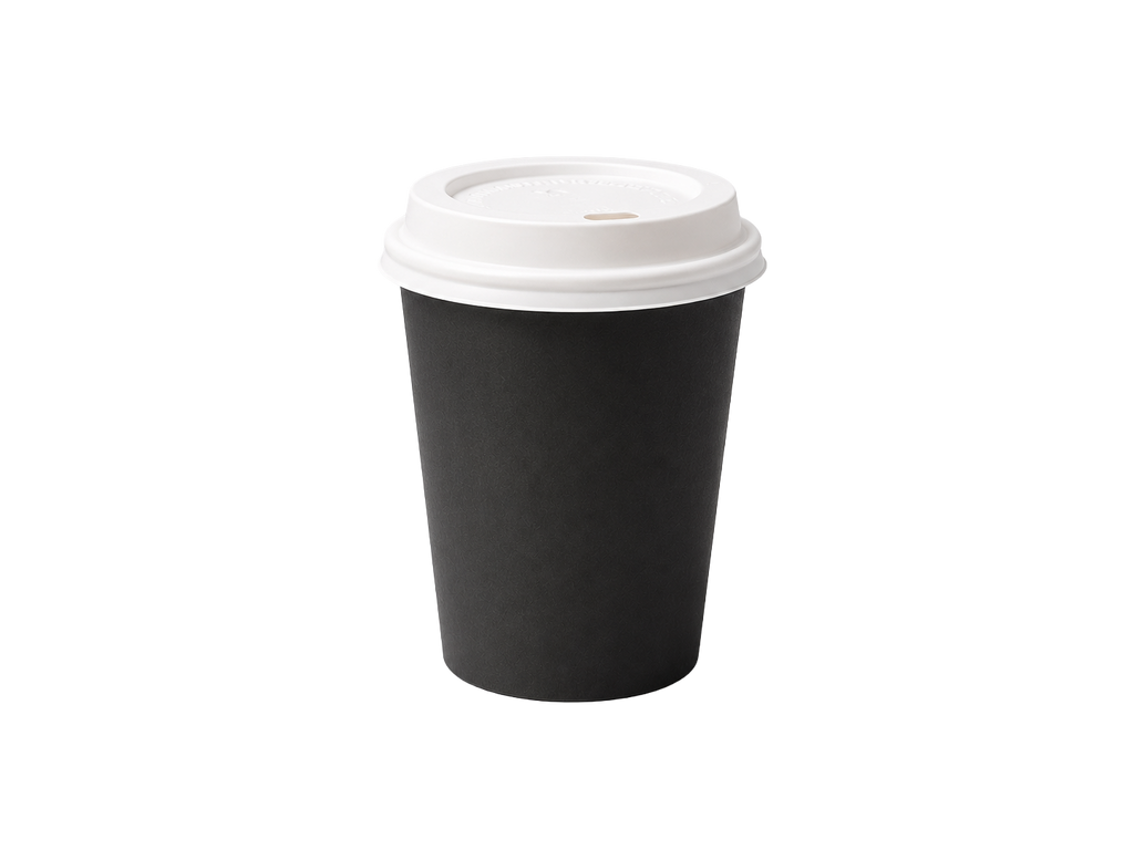 250ml Black Single Wall Paper Cup