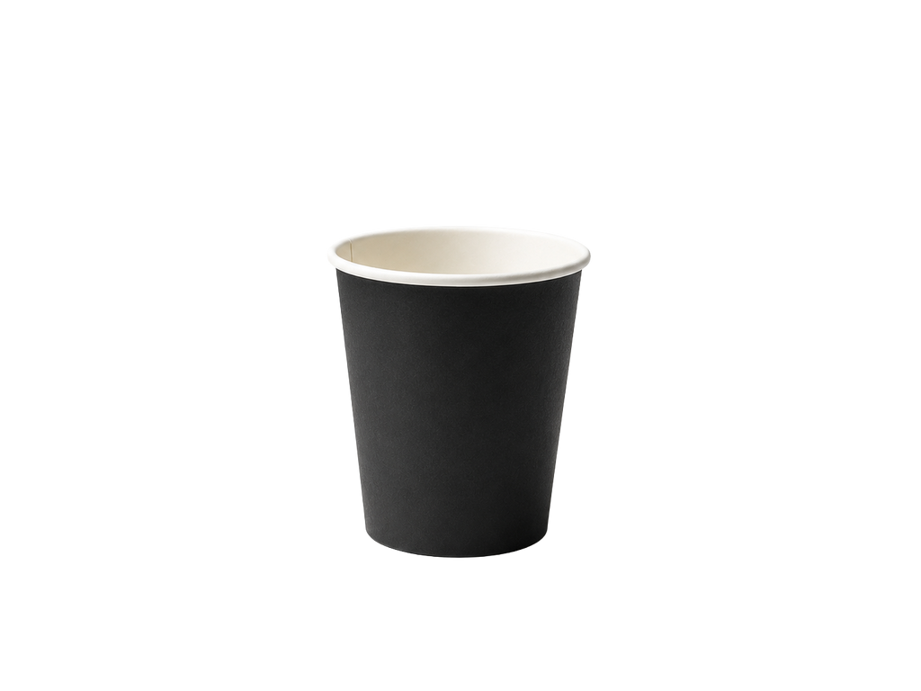 250ml Black Single Wall Paper Cup