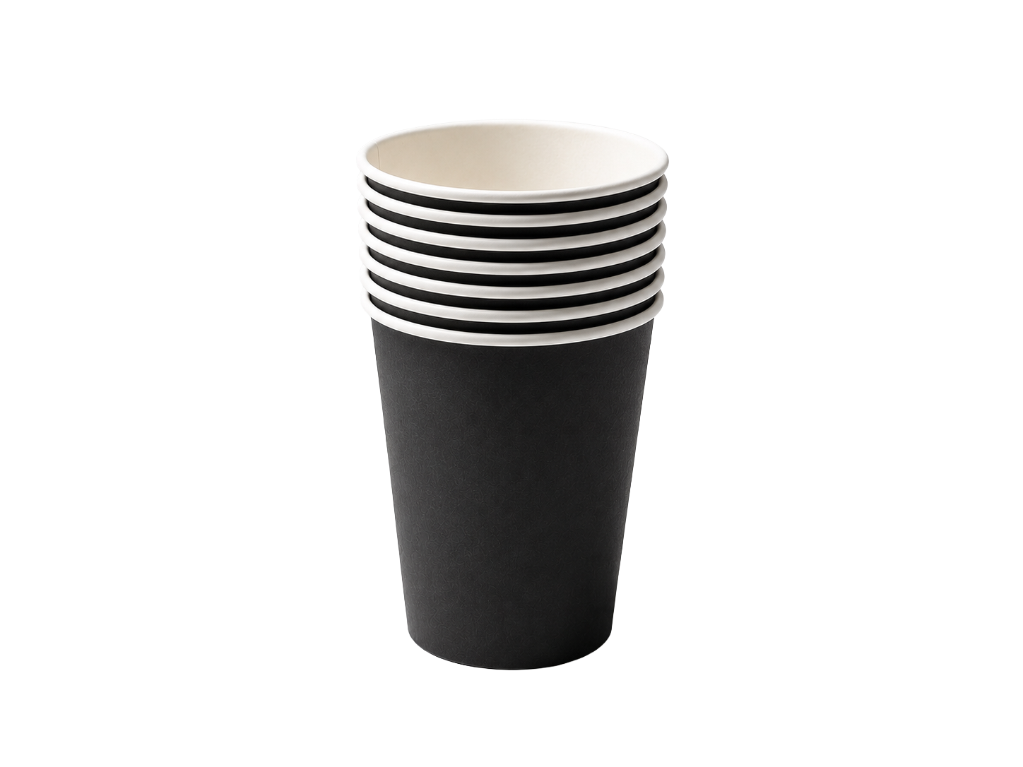 350ml Black Single Wall Paper Cup