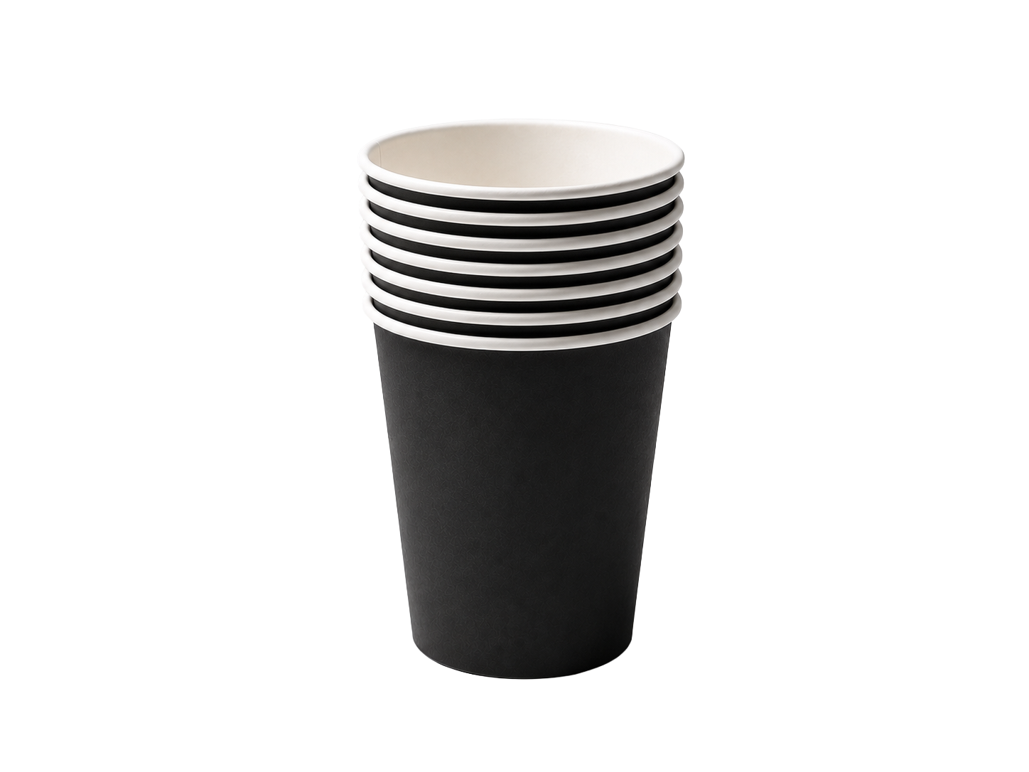 500ml Black Single Wall Paper Cup