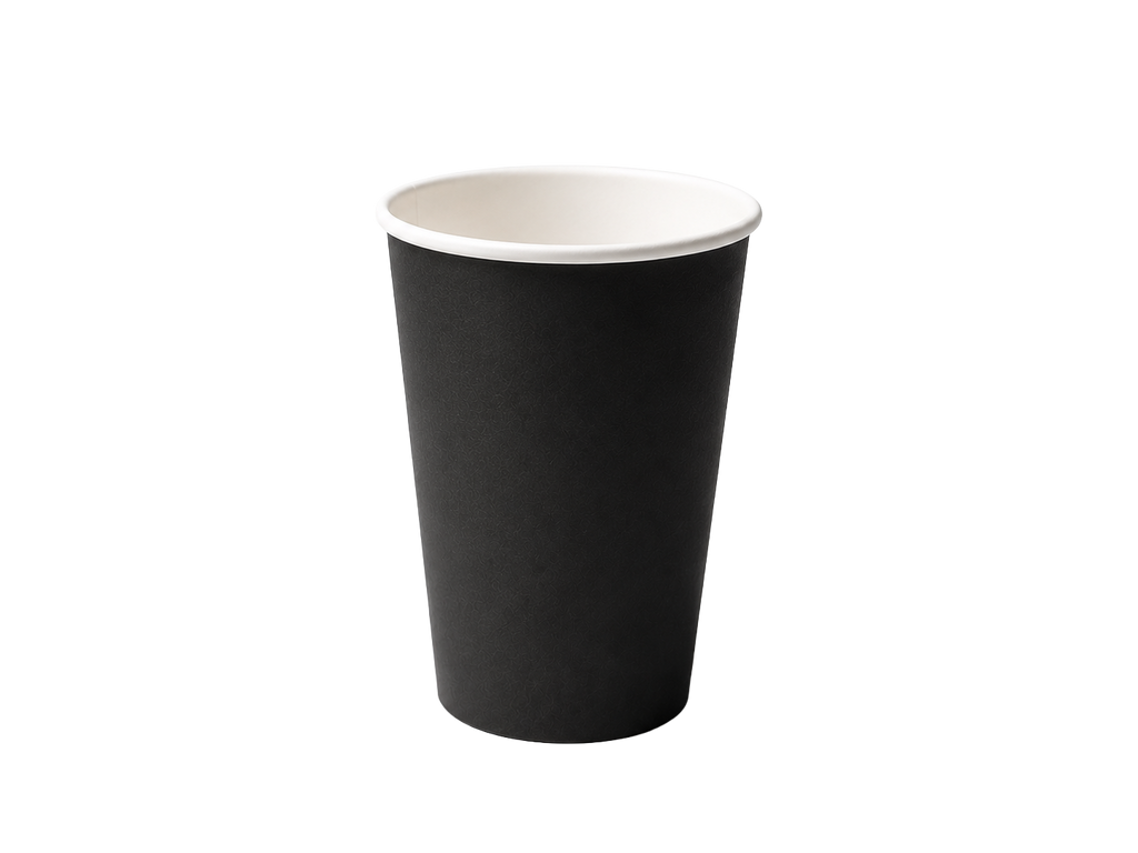 500ml Black Single Wall Paper Cup