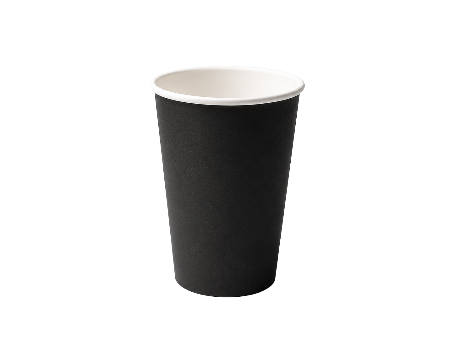 500ml Black Single Wall Paper Cup