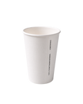 Bio 350ml White Single Wall Cup