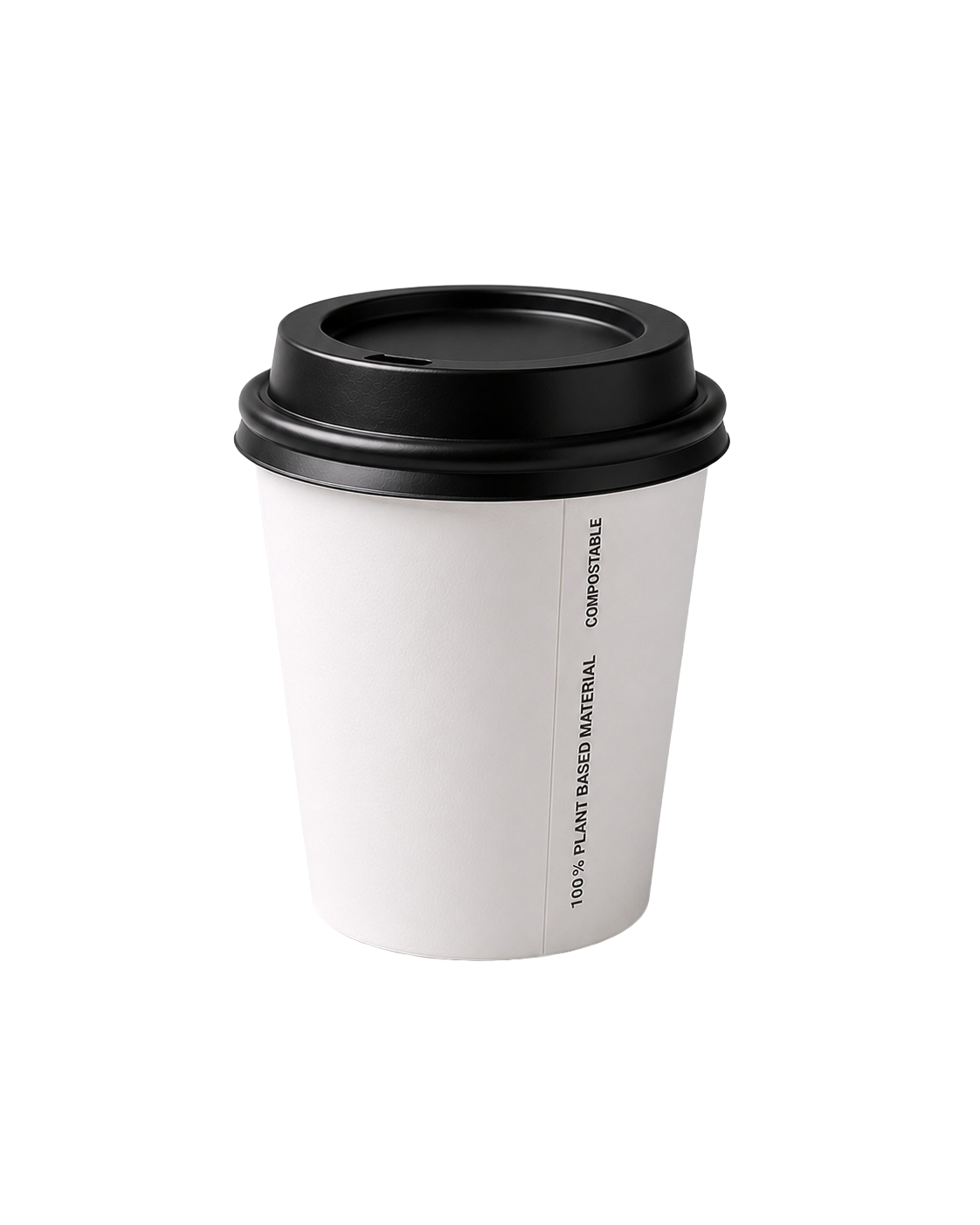 Bio 250ml White Single Wall Cup