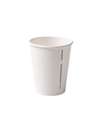 Bio 250ml White Single Wall Cup