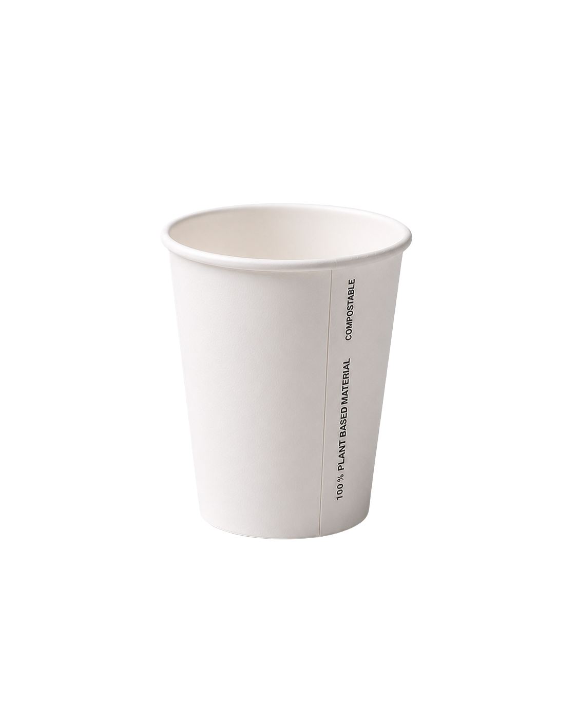 Bio 250ml White Single Wall Cup