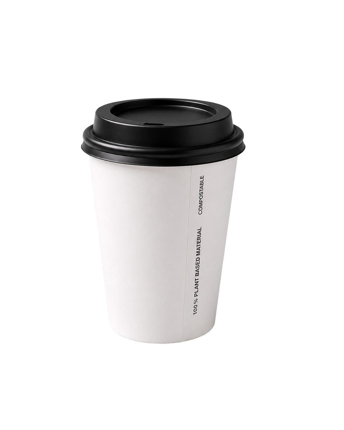 Bio 350ml White Single Wall Cup